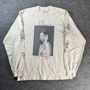 Gracie Abrams Shirt Mens Medium Beige Good Riddance Tour Graphic Long Sleeve USA